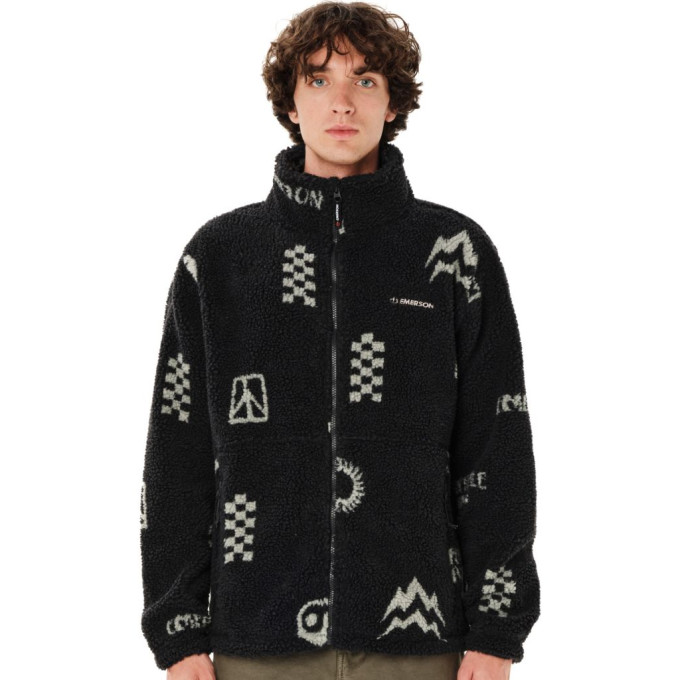  EMERSON ΑΝΔΡΙΚΟ SHERPA FLEECE ΜΕ ΦΕΡΜΟΥΑΡ 262.EM290.406 PR365 BLACK