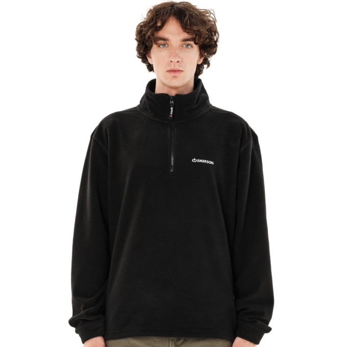 EMERSON ΑΝΔΡΙΚΟ FLEECE ΜΕ ΑΝΟΙΓΜΑ ΦΕΡΜΟΥΑΡ ΜΕΧΡΙ ΤΟ ΣΤΗΘΟΣ 262.EM28.25 BLACK