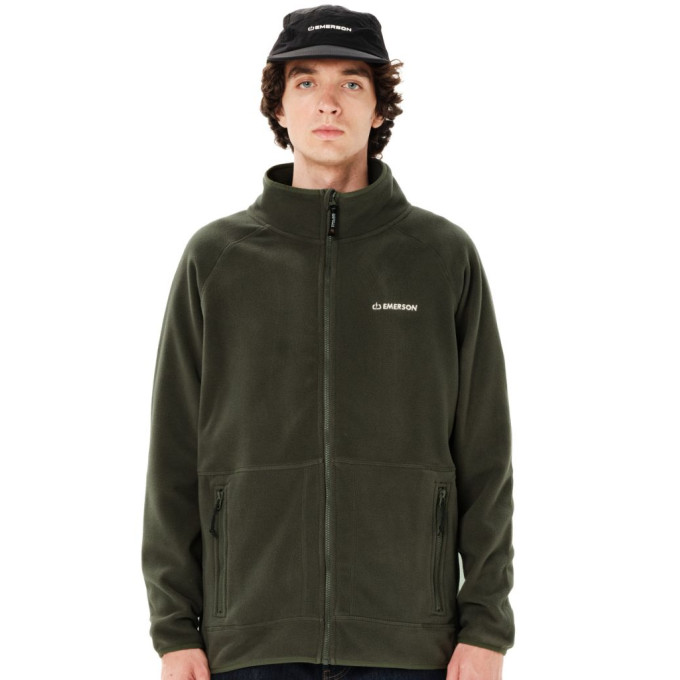 EMERSON ΑΝΔΡΙΚΟ FLEECE ΜΕ ΦΕΡΜΟΥΑΡ 262.EM29.19 OLIVE GREEN