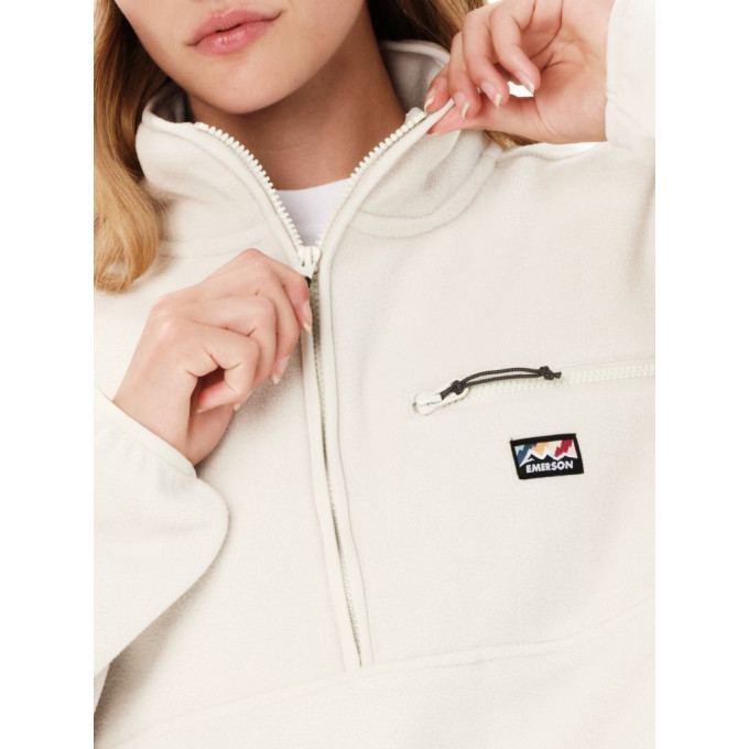  EMERSON ΓΥΝΑΙΚΕΙΟ FLEECE ΜΕ ΑΝΟΙΓΜΑ ΦΕΡΜΟΥΑΡ ΜΕΧΡΙ ΤΟ ΣΤΗΘΟΣ 262.EW28.41 CLAY WHITE
