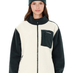  EMERSON ΓΥΝΑΙΚΕΙΟ FLEECE ΜΕ ΦΕΡΜΟΥΑΡ 262.EW290.37 OFF WHITE FOREST GREEN