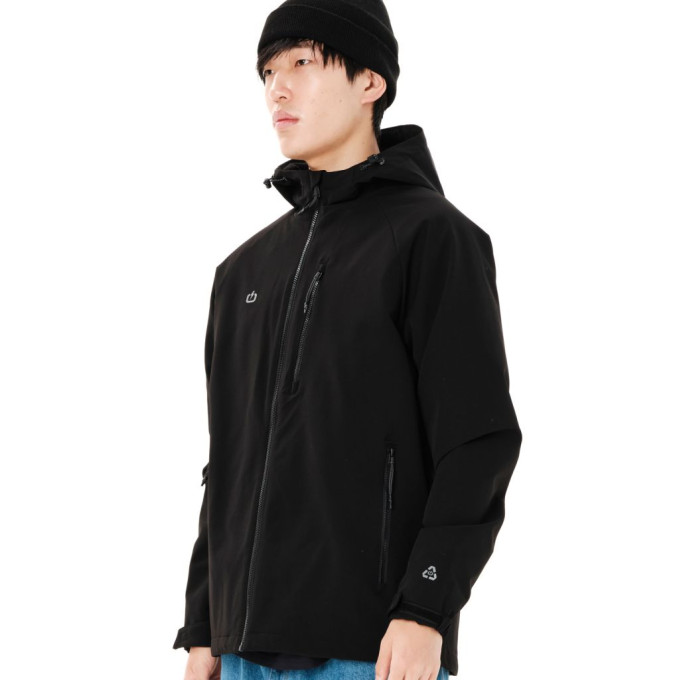  EMERSON MEN'S HOODED JACKET 262.EM10.16 BLACK