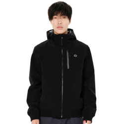 EMERSON MEN'S HOODED BOMBER JACKET 262.EM10.37 BLACK