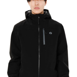 EMERSON MEN'S HOODED BOMBER JACKET 262.EM10.37 BLACK