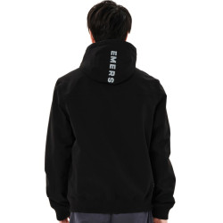 EMERSON MEN'S HOODED BOMBER JACKET 262.EM10.37 BLACK
