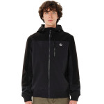 EMERSON MEN'S HOODED BOMBER JACKET 262.EM10.37 EBONY BLACK