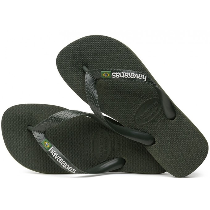 Havaianas H. BRAZIL Logo FC Unisex Σαγιονάρα Πράσινη 4110850-5983