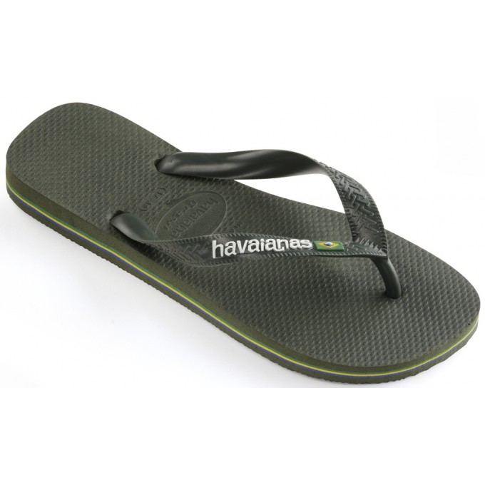 Havaianas H. BRAZIL Logo FC Unisex Σαγιονάρα Πράσινη 4110850-5983