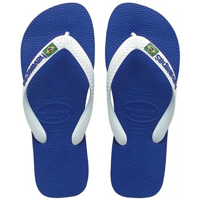 Havaianas H. BRAZIL Logo FC Unisex Σαγιονάρα Μπλε Ρουά