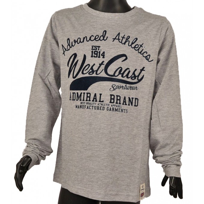 Admiral T-S Παιδικό με Μακρύ Μανίκι Λεπτό Γκρι