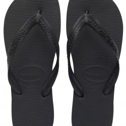 Havaianas H. TOP Unisex Σαγιονάρα Ολόμαυρη 4000029-0090
