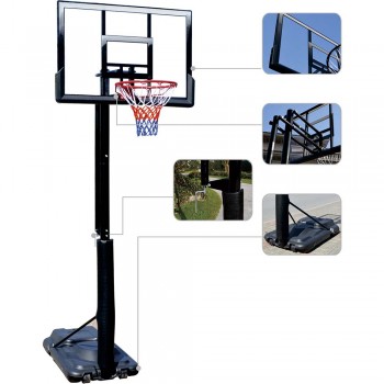 Μπασκέτα με Μεταβαλλόμενο Ύψος 230-305cm Μπασκέτα με Μεταβαλλόμενο Ύψος 230-305cm