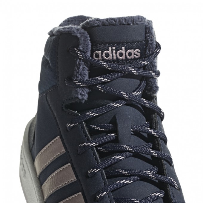 Adidas HOOPS MID 2.0 Παιδικό Αθλητικό Μποτάκι για ΚορίτσιΑ Δερμάτινο Μπλε