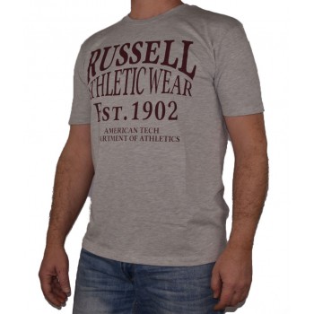 Russell Athletic Κοντομάνικο Ανδρικό Μπλουζάκι Γκρι