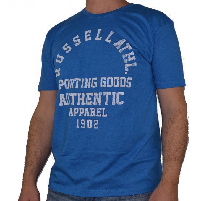 Russell Athletic T-SHIRT Ανδρικό Βαμβακερό Κοντομάνικο Μπλε