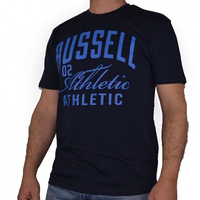 Russell Athletic Κοντομάνικο Βαμβακερό Ανδρικό Μπλουζάκι A9-085-1 NA-190-NAVY