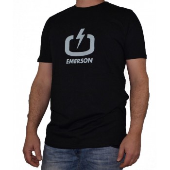 Emerson Ανδρικό Κοντομάνικο Μπλουζάκι Μαύρο Logo