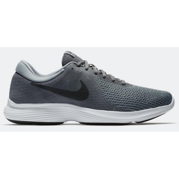 Nike REVOLUTION 4 EU Αθλητικό Ανδρικό Παπούτσι Πολύ Ελαφρύ και Άνετο Γκρι Σκούρο
