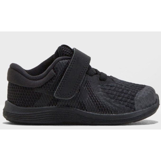 Nike REVOLUTION 4 Μπεμπέ Αθλητικό Παπούτσι Ολόμαυρο 