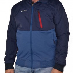 Emerson Ανδρικό Μπουφάν με Κουκούλα Μπλε Αδιάβροχο