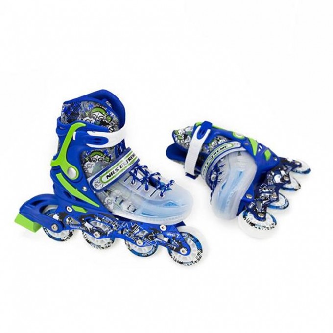 Αυξομειούμενα Πατίνια Roller NJ 1812A INLINE SKATES Nils Extreme Μπλε Παιδικά - MEDIUM (34-38)