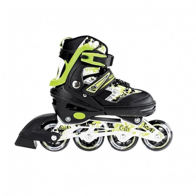 Αυξομειούμενα Πατίνια Roller NJ 3012A INLINE SKATES Nils Extreme ΠΡΑΣΙΝΑ - MEDIUM (34-37)