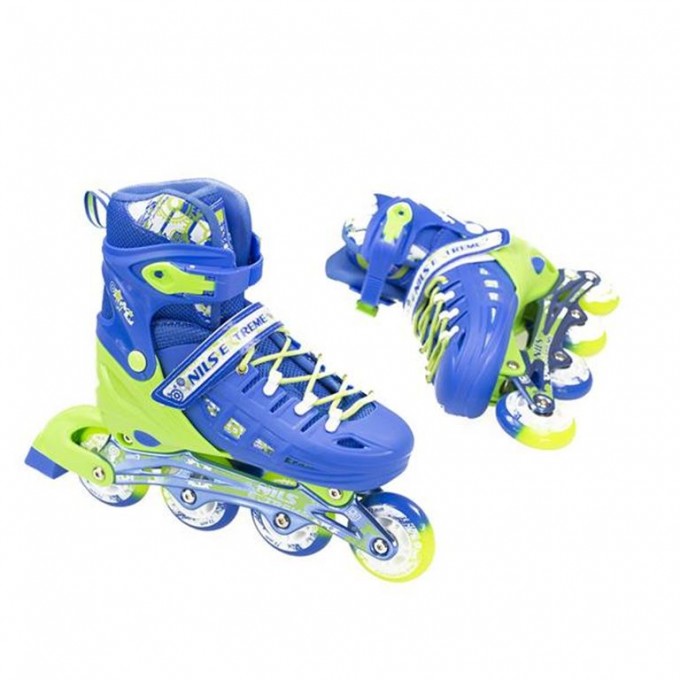 Αυξομειούμενα Πατίνια Roller NA 1005A INLINE SKATES Nils Extreme Μπλε-LARGE (39-42)