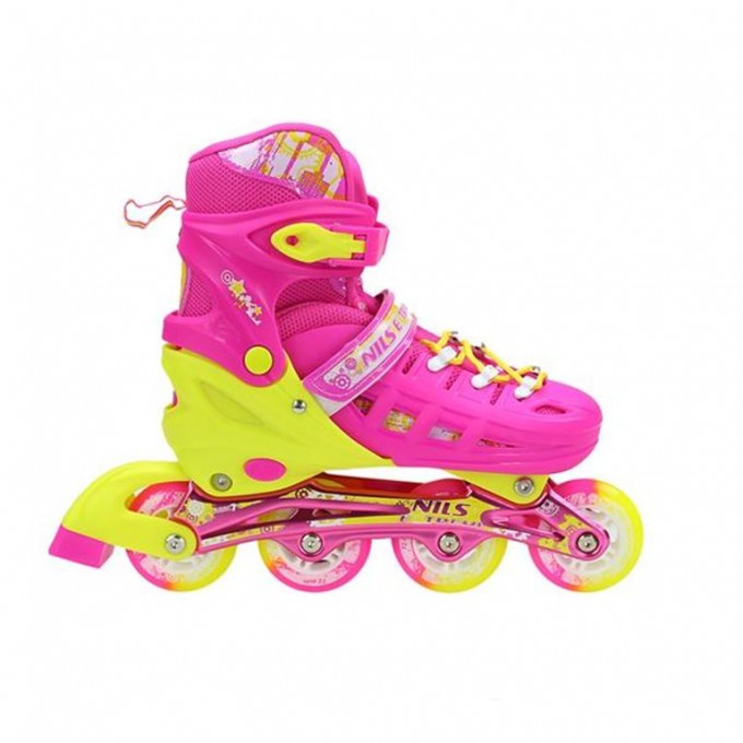 Αυξομειούμενα Πατίνια Roller NA 1005A INLINE SKATES Nils Extreme Ροζ-LARGE (39-42)