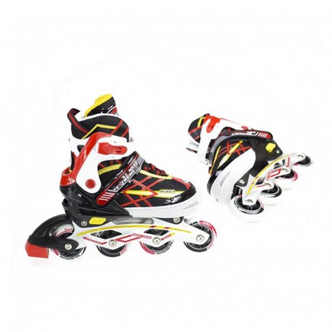 Αυξομειούμενα Πατίνια Roller NA 1160A INLINE SKATES Nils Extreme Μαύρο/Κόκκινο-SMALL (31-34)