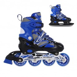 Αυξομειούμενα Roller NH18366 2 σε 1 Μπλε Medium(35-38) IN-LINE SKATES/HOCKEY ICE SKATES